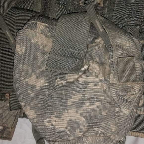 MOLLE II ACU FLC TACTICAL FIGHTING LOAD CARRIER VEST CHEST RIG & POUCHES JJ 1025 - Picture 8 of 13